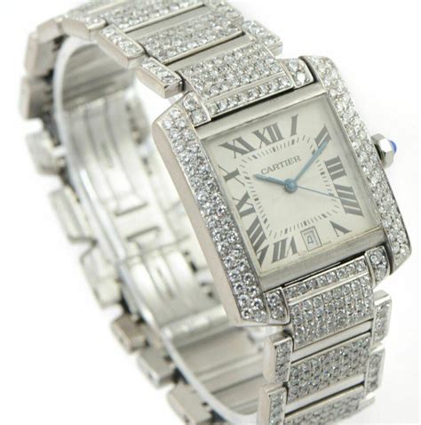 cartier tank anglaise watch price|cartier tank francaise diamond watch.